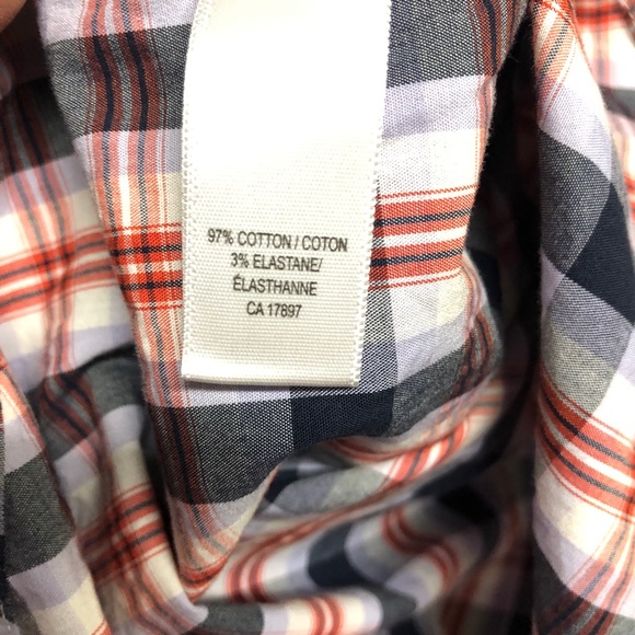 Banana Republic men’s short sleeve checkered shirt M - Picture 8 of 10